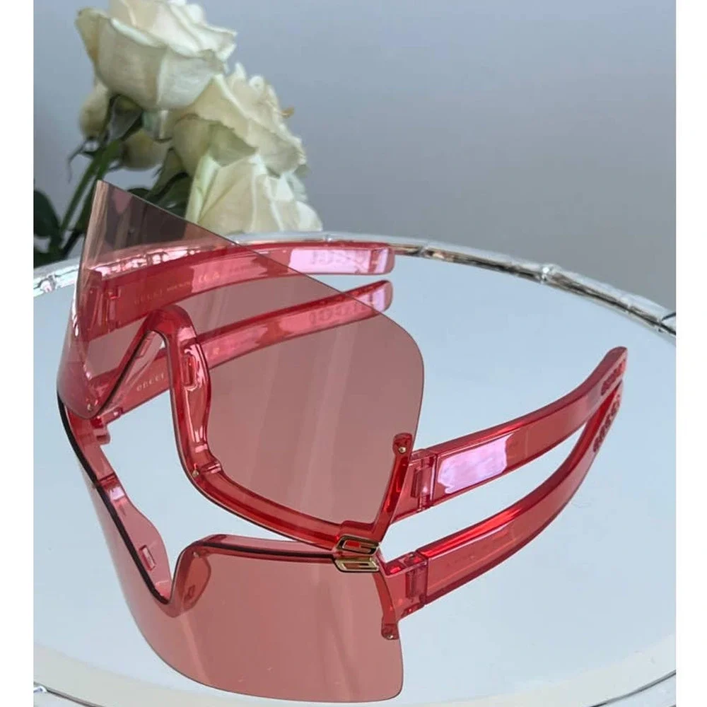 NEW Gucci GG1631S Red Mask Shield Sunglasses